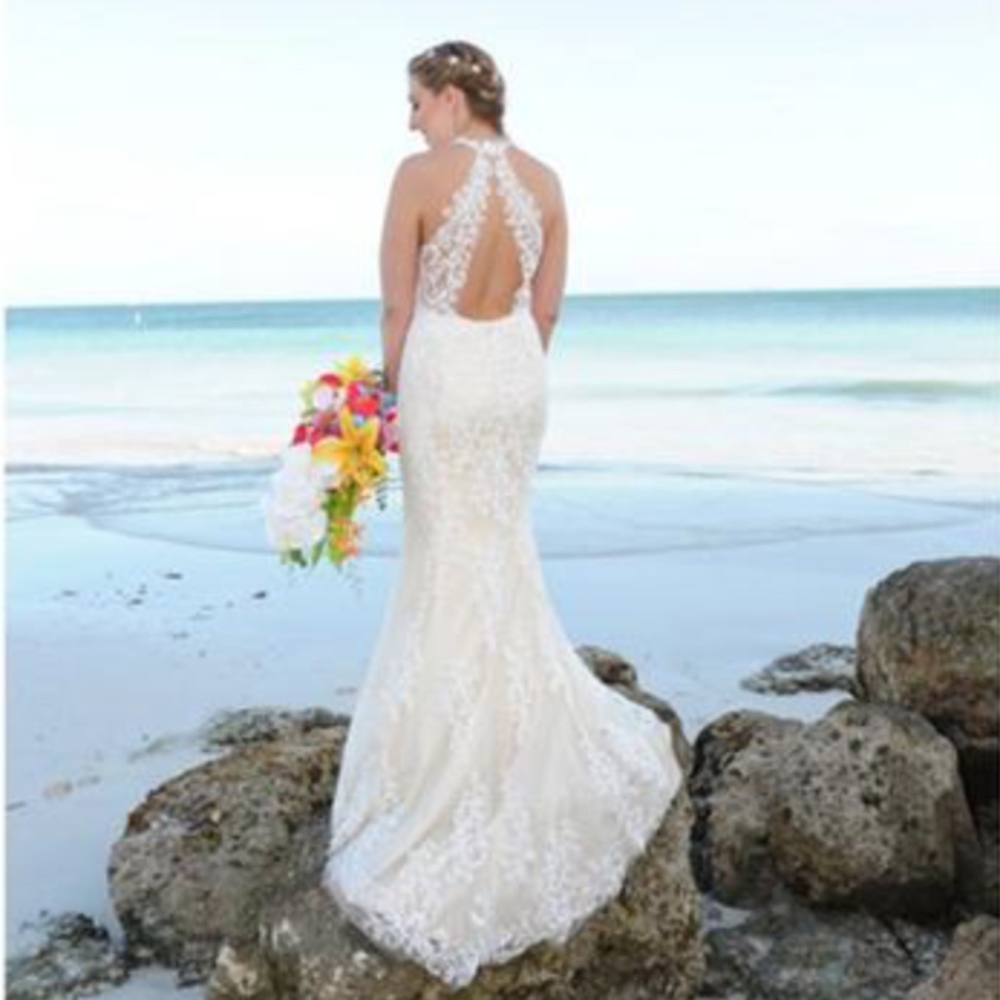BHLDN Sookie lace tulle Gown. NEVER USED - Picture 5 of 8